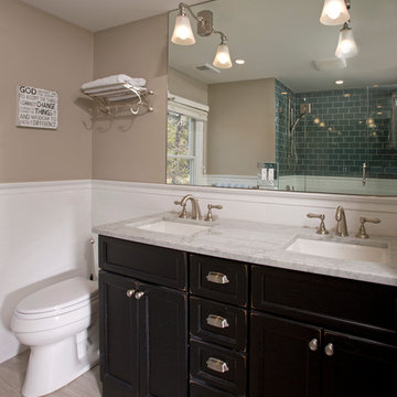 Hallway Bathroom Gets a Facelift in Potomac
