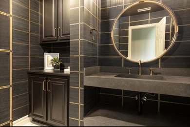 Example of a powder room design in DC Metro
