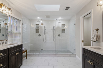 Inspiration for a transitional bathroom remodel in DC Metro