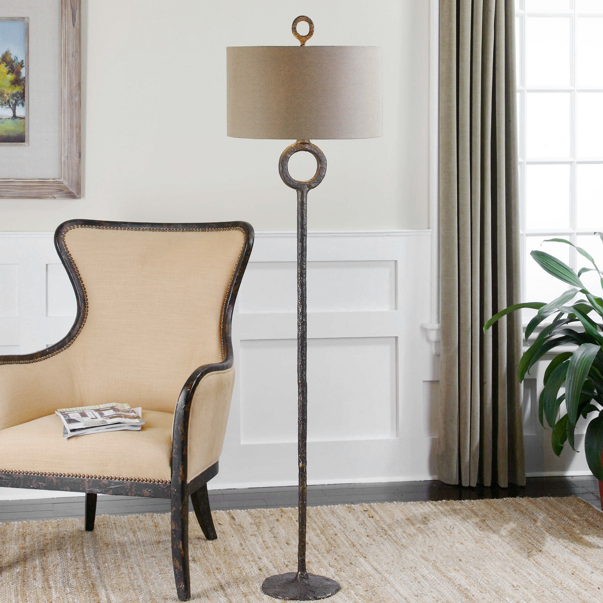 Uttermost Ferro Cast Iron Floor Lamp - Transitional - Floor Lamps - by ...