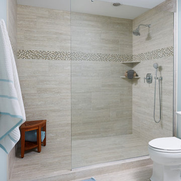 Lake Elmo Multi-bath Remodel—Master walk-in shower