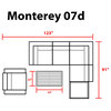 Monterey 7 Piece Outdoor Wicker Patio Furniture Set 07d