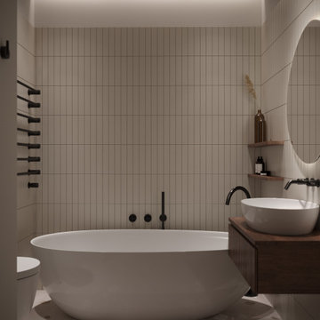 Beige bathroom