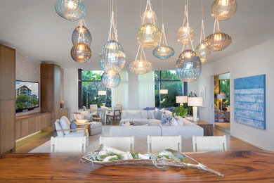 Inspiration for a contemporary living room remodel in Hawaii