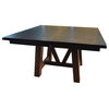 Hawthorne Rustic Cherry Square Extendable Dining Table , 54x54