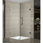 Aston - Aquadica GS 30"x30"x72" Frameless Square Frosted Shower Enclosure + Shelves, ORB - Give your bathroom a refreshed and modern look with the Aquadica GS completely frameless square enclosure with two-tier glass shelving system. Available in a number of dimensions - from 30 in. to 38 in. - the Aquadica GS easily fits into your corner allotment. This model features 3/8 in. (10 mm) ANSI-certified clear tempered glass with chrome, stainless steel or oil rubbed bronze finish on stainless steel constructed hardware, self-centering hinges, premium leak-proof clear seals and is designed for left or right hand door installation. The GS class includes a two-tier glass shelving system.
