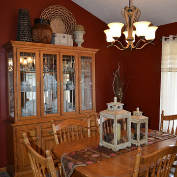 Rust Red Dining Room