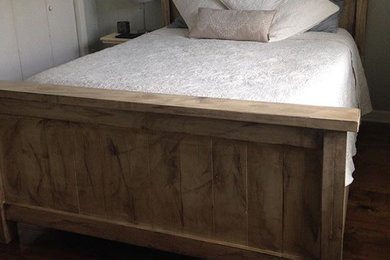 Rustic Distressed Bed