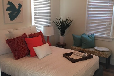 Elegant bedroom photo in San Diego