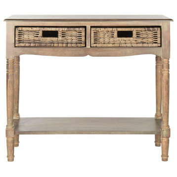 Prim 2 Drawer Console Washed Natural Pine
