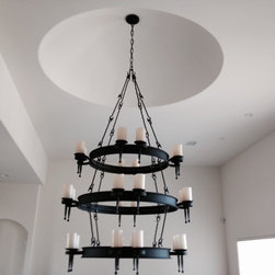 Custom Hand Forged Iron Chandelier Designs - Chandeliers