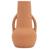 Ceramic 8", Vase, Handles, Terracotta