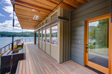 Inspiration for a modern exterior home remodel in Seattle