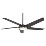 Minka Aire - Minka Aire Raptor 60" Ceiling Fan F617L-GM - 60" Ceiling Fan from Raptor collection in Gun Metal finish. Number of Bulbs 1. Max Wattage 17.00. No bulbs included. 60" 5-Blade LED Ceiling Fan in Gun Metal Finish with Gun Metal Blades with Etched Opal Glass No UL Availability at this time.