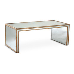 Antiqued Art Deco Coffee Table - Coffee Tables