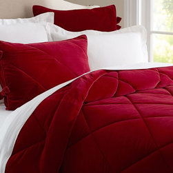 VELVET COMFORTER & SHAM - Comforters And Comforter Sets