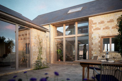 Cotswold Barn Conversion - Courtyard View