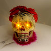 Halloween DAY OF THE DEAD LIT SKULL Polyresin Department 56 4052641