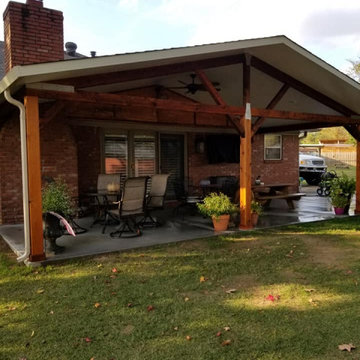 Patio Pad with Cedar Package Patio Cover