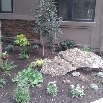 Garden City Residence, Flagstone Path, Landscape Installation