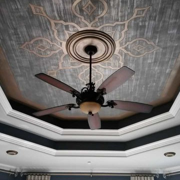 Unique Bedroom Ceiling Mural