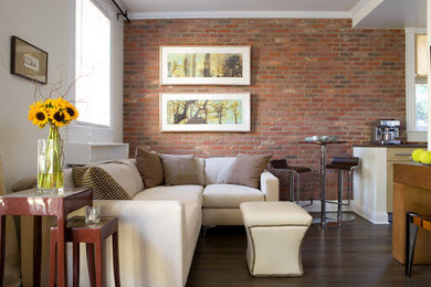 Family room - contemporary family room idea in DC Metro