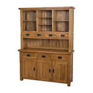 French Chateau Solid Oak Welsh Dresser Rustic Large Traditional