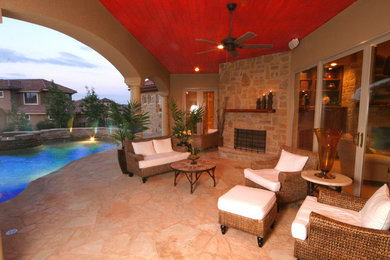 Inspiration for an eclectic patio remodel in Austin
