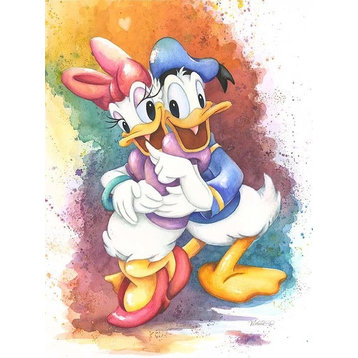 Disney Fine Art Date With Daisy by Michelle St Laurent, Gallery Wrapped Giclee
