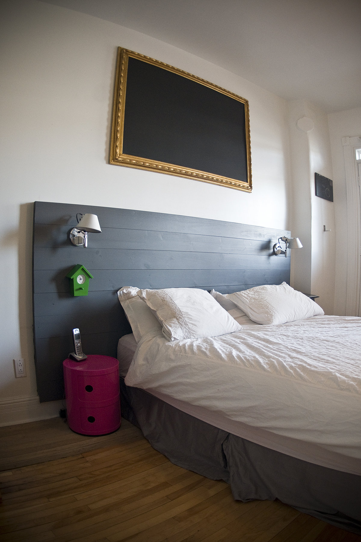 Modern & wood HeadBoard