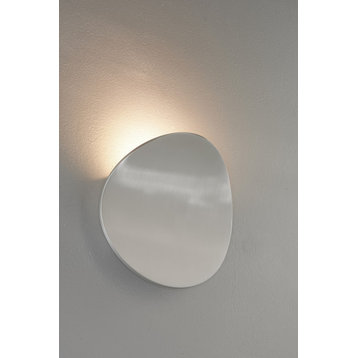 Bruck Lighting WALL/LUN/30K Lunaro 8" Tall LED Wall Sconce - Brushed Chrome