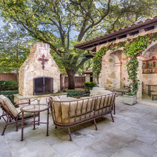 Exterior fireplace