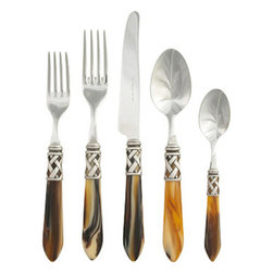 Aladdin Horn Brilliant Flatware - Dinnerware