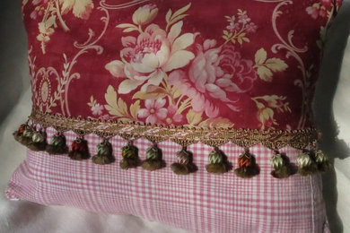 19 Century Antique French Textile Pillow
