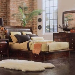 American Drew 912-333R-SET Tribecca Platform Bed Set Tribecca - Platform Beds
