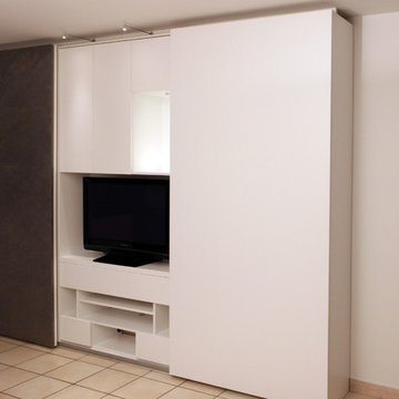 Habillage muraux pour rangement - meuble TV