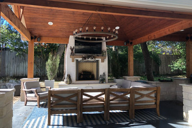 Example of a patio design in Austin