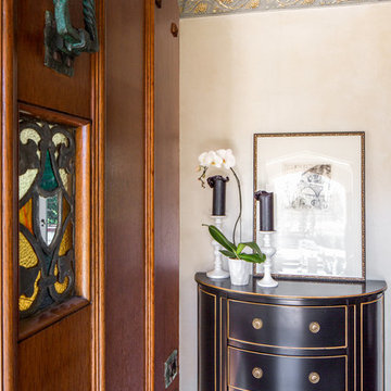 Traditional Tudor Living & Dining Room, Seattle, WA