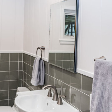 The Retro Green Bathroom