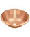 Born 16" Dual Mount Handmade Copper Bathroom Sink, Naked Finish