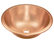 Born 16" Dual Mount Handmade Copper Bathroom Sink, Naked Finish