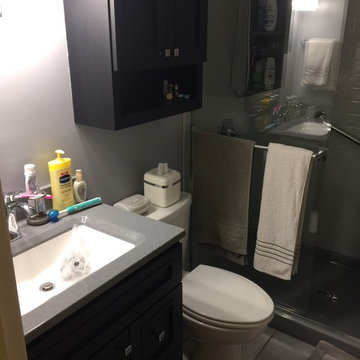 Subway Tile Shower - Huber Heights - Onyx Cloud/Fashion