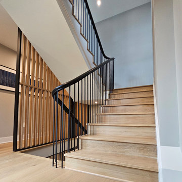 Project #115 | Staircase with Continuous Rail System Without Newels