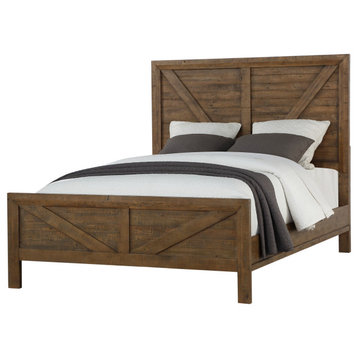 Mccall Bed, Caramel Brown, King