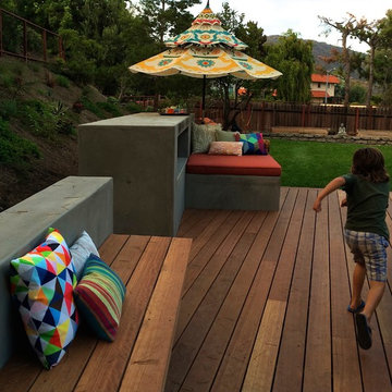 Mangaris Custom Deck for existing Midcentury Modern Home