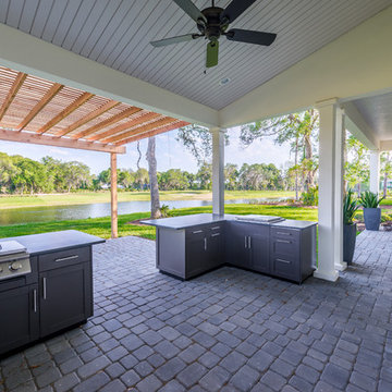 The Hampton Model Home Summer Kitchen