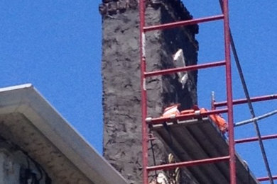 Stucco and Painted Chimney- Gregory