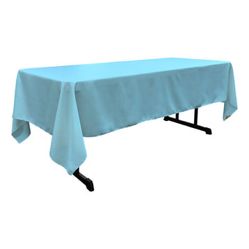 100% Polyester Outdoor Tablecloth Waterproof and Wrinkle-Free Rectangle Tablecloth Linen Effect Turquoise Tablecloth Handmade 47x118”