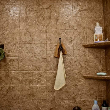 Spacious Acrylic Shower | Full Bathroom Remodel