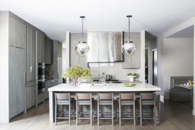 Inspiration for a contemporary kitchen remodel in Chicago